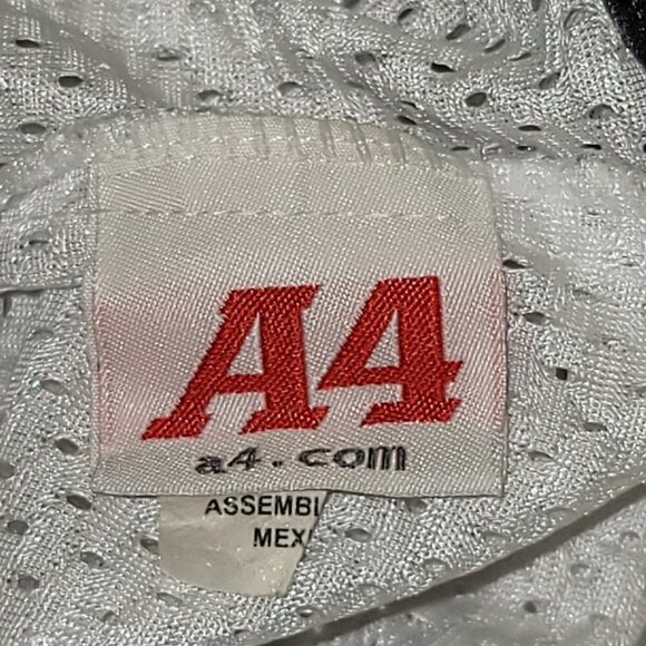 601. A4 Sports Tank Top White and Black Sz S - Picture 9 of 10